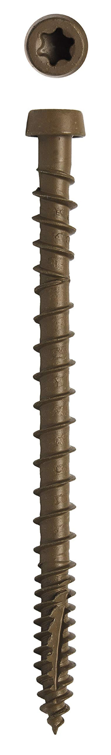 Big Timber CD10134RCD #10 x 1-3/4 in. Rustic Cedar Star Drive Trim Head Composite Fascia Deck Screw 2250 Pack